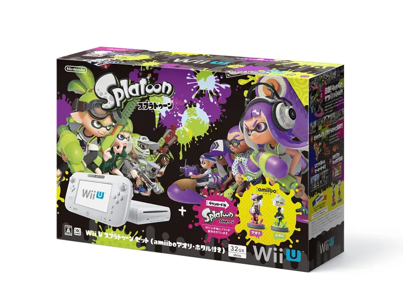 Nintendo Wii U スプラトゥーン セット（amiibo アオリ・ホタル付き） 製品画像