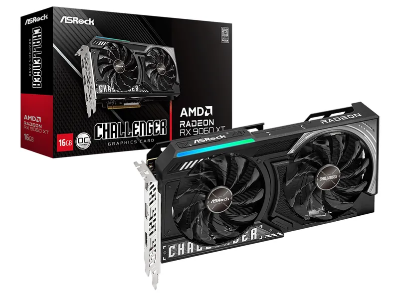 ASRock Radeon RX 9060 XT Challenger 16GB OC 製品画像