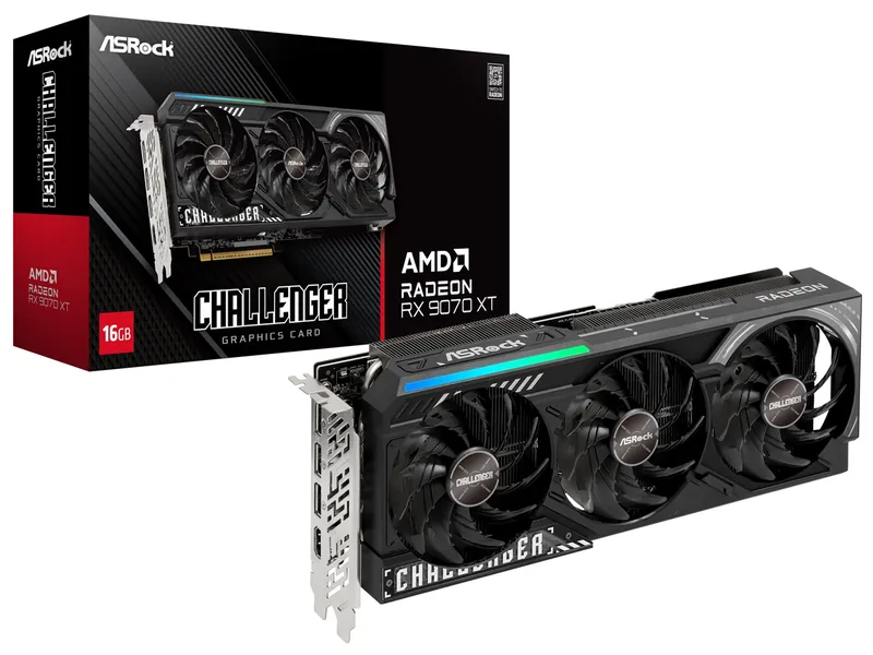ASRock Radeon RX 9070 XT Challenger 16GB 製品画像