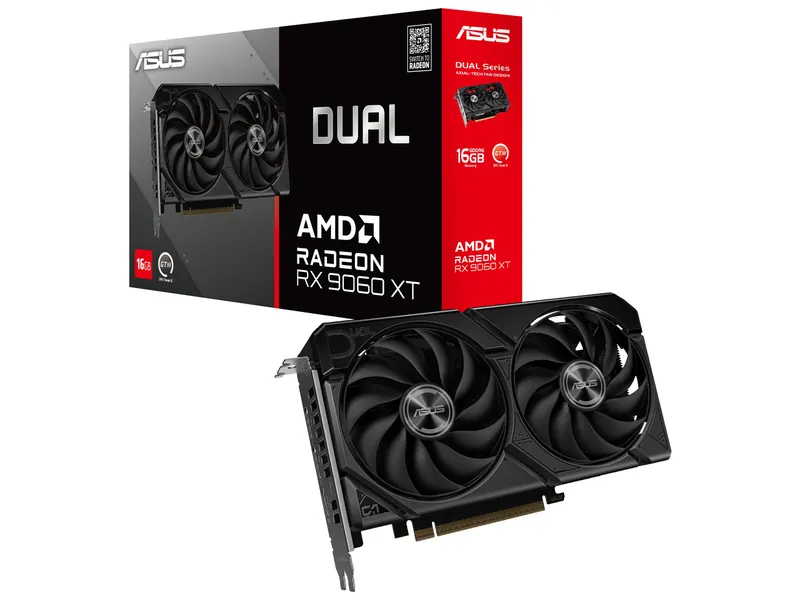 ASUS DUAL-RX9060XT-16G 製品画像