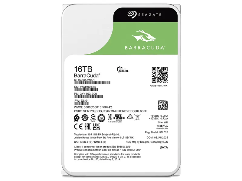 Seagate ST16000DM001 製品画像