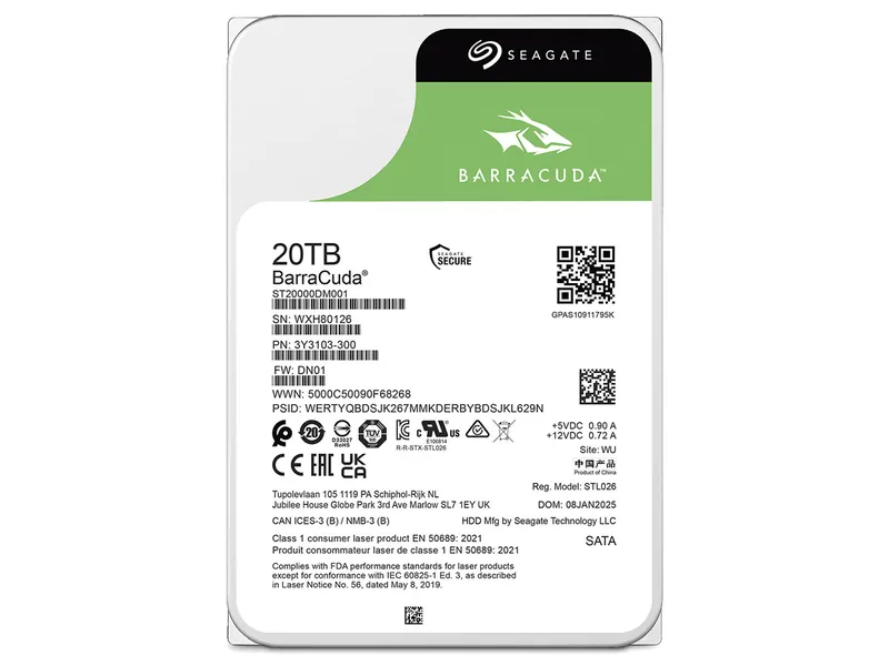 Seagate ST20000DM001 製品画像